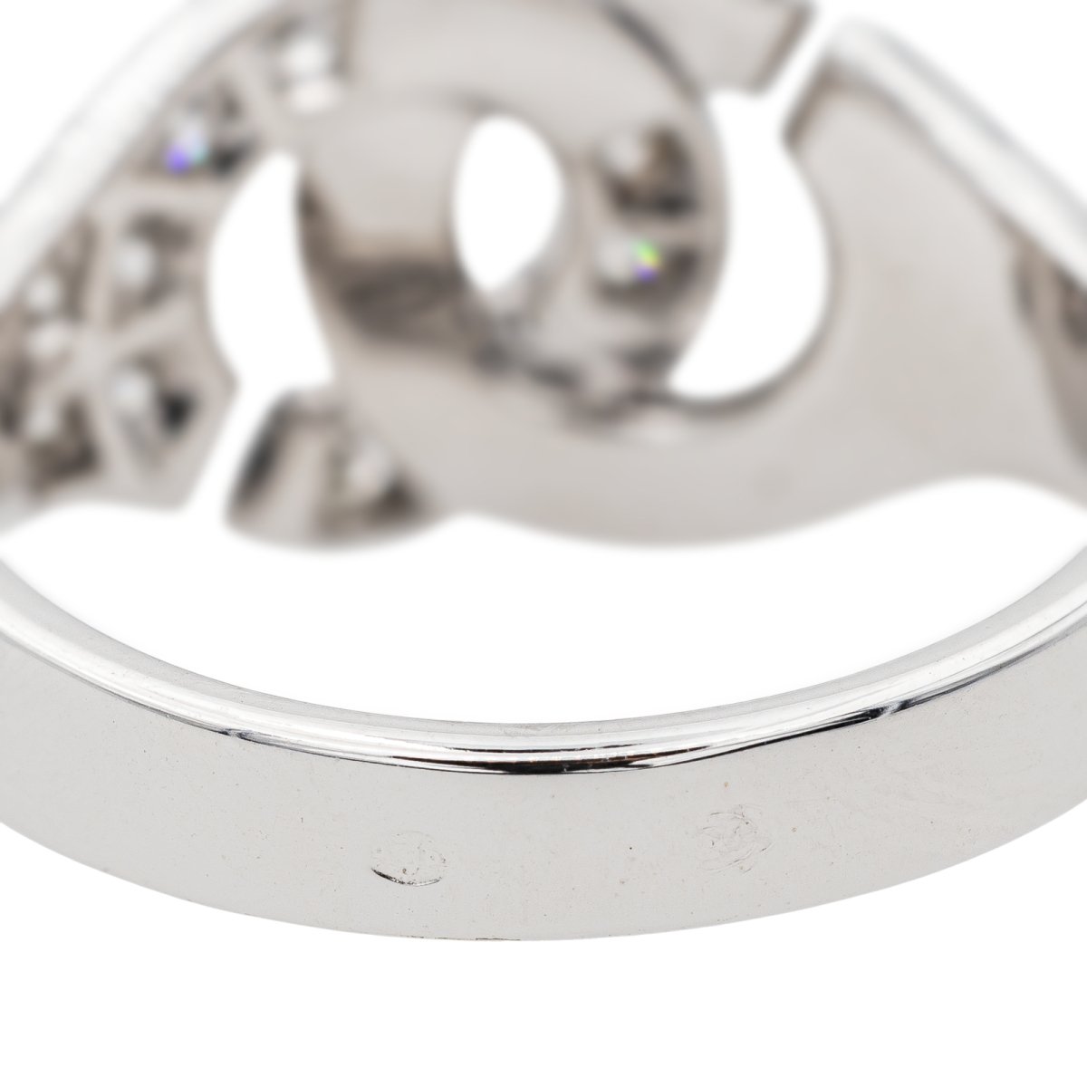 Bague Dinh van Menottes Or blanc Diamant - Castafiore