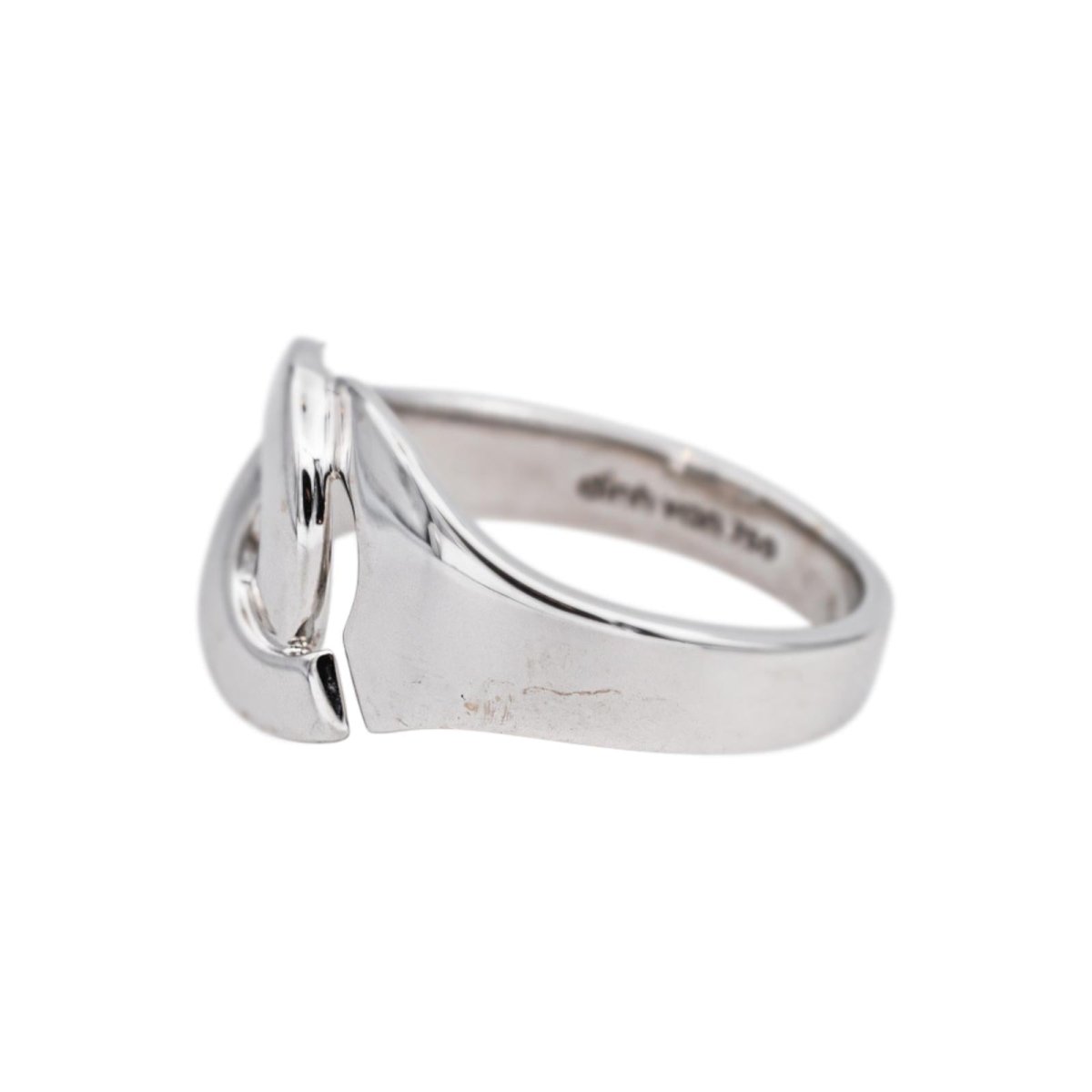 Bague DINH VAN "Menottes R12" en or blanc - Castafiore
