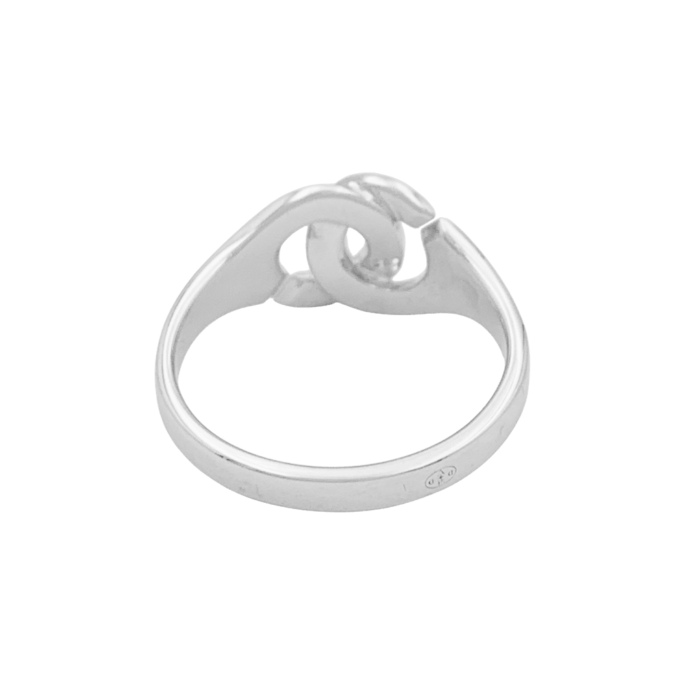 Bague DINH VAN "Menottes R8" en or blanc - Castafiore