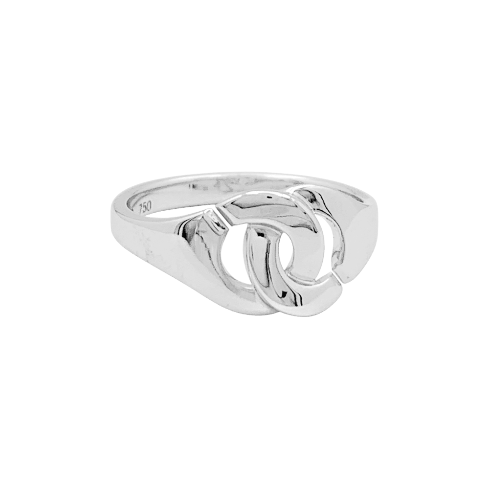 Bague DINH VAN "Menottes R8" en or blanc - Castafiore