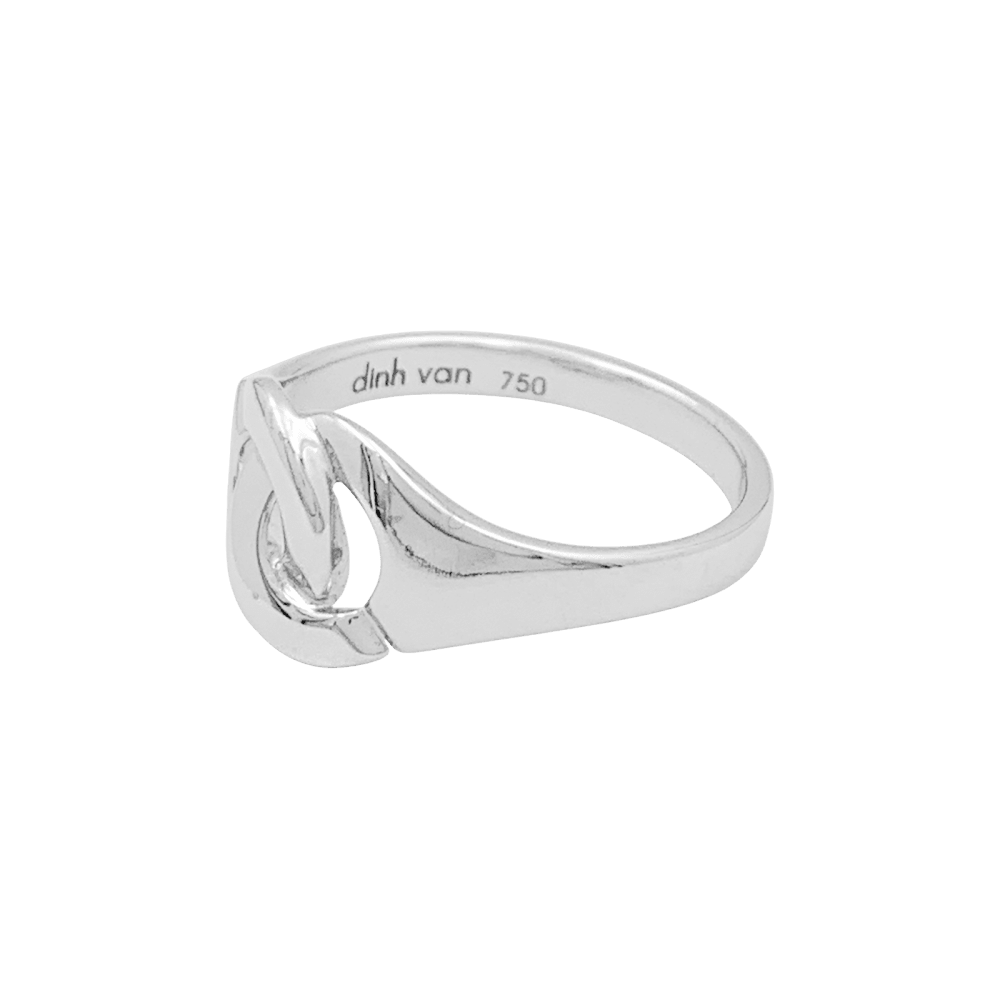 Bague DINH VAN "Menottes R8" en or blanc - Castafiore