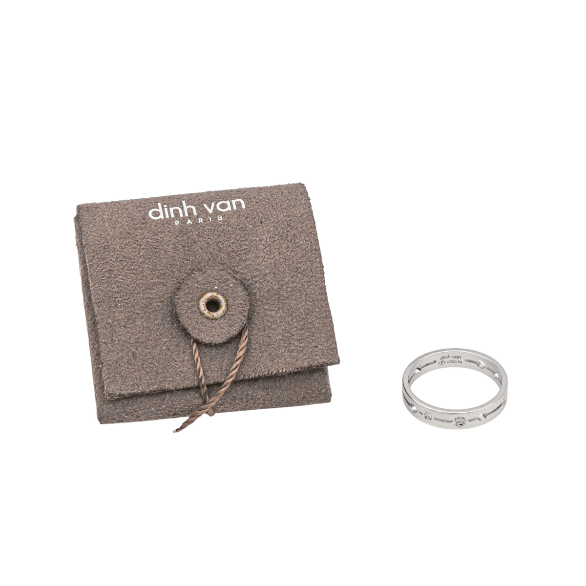 Bague DINH VAN "Pulse" en or blanc et diamants - Castafiore