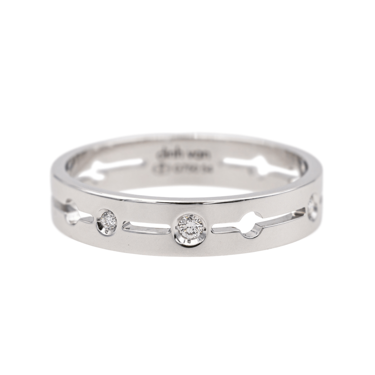 Bague DINH VAN "Pulse" en or blanc et diamants - Castafiore