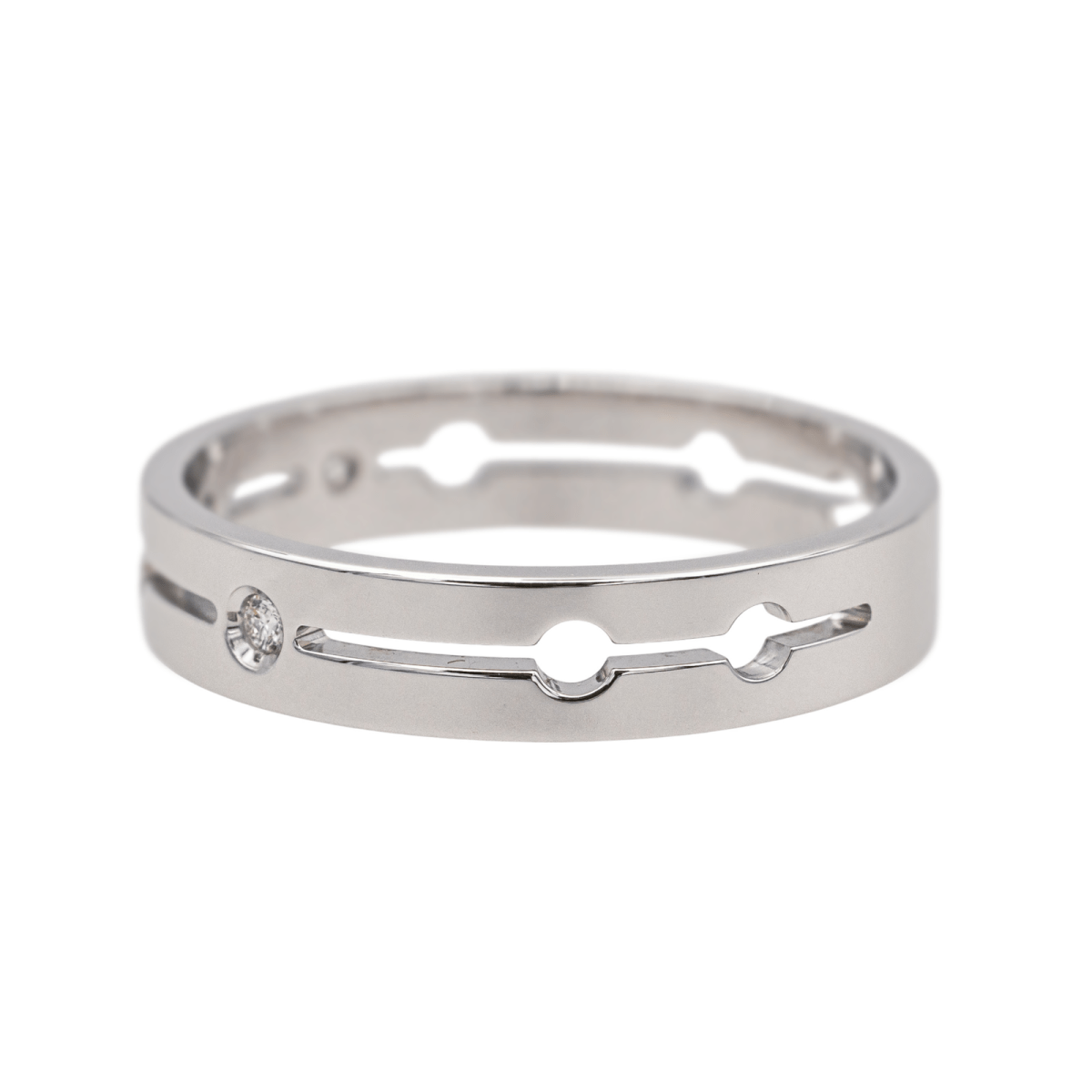 Bague DINH VAN "Pulse" en or blanc et diamants - Castafiore