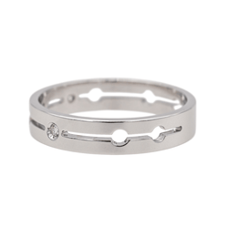 Bague DINH VAN "Pulse" en or blanc et diamants - Castafiore