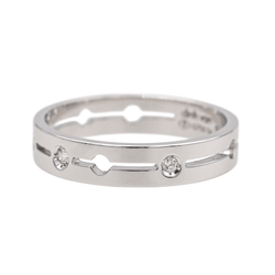 Bague DINH VAN "Pulse" en or blanc et diamants - Castafiore