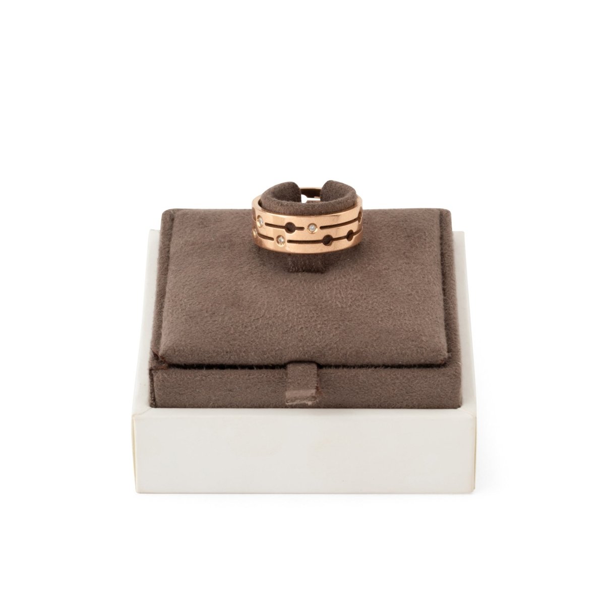 Bague DINH VAN "Pulse" en or rose et diamants - Castafiore