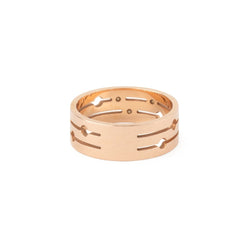 Bague DINH VAN "Pulse" en or rose et diamants - Castafiore