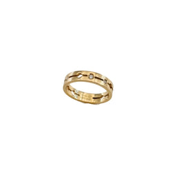 Bague DINH VAN "Pulse" PM en or rose et diamants - Castafiore