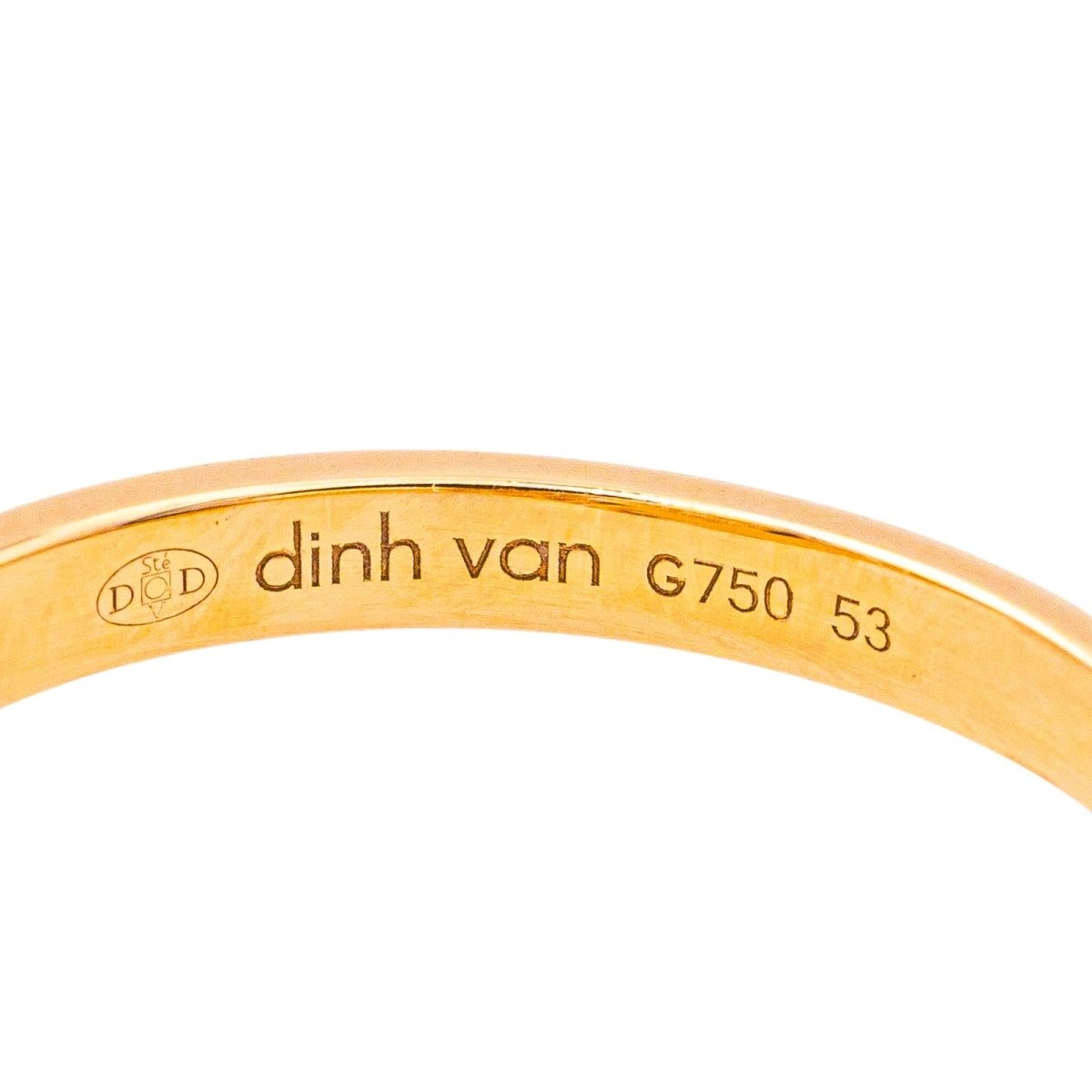 Bague DINH VAN "R8" en or rose et diamants - Castafiore