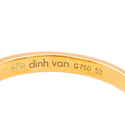 Bague DINH VAN "R8" en or rose et diamants - Castafiore