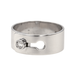 Bague DINH VAN "Serrure" en or blanc et diamant - Castafiore
