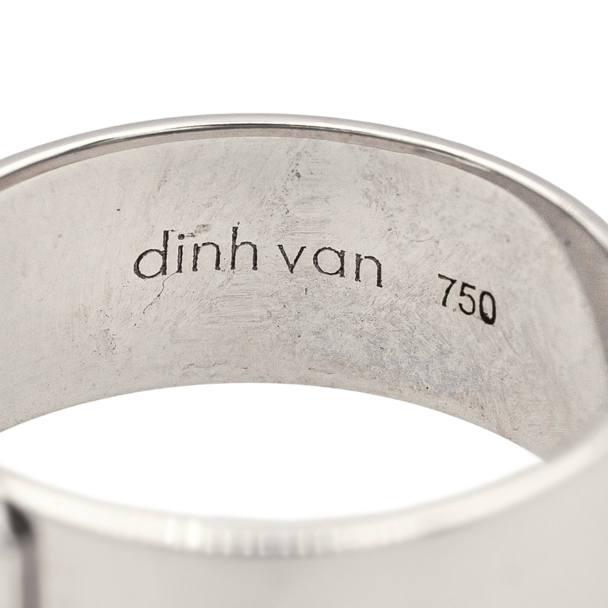 Bague DINH VAN "Serrure" en or blanc et diamant - Castafiore