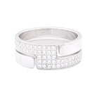 Bague DINH VAN "Seventies" or blanc et diamants - Castafiore