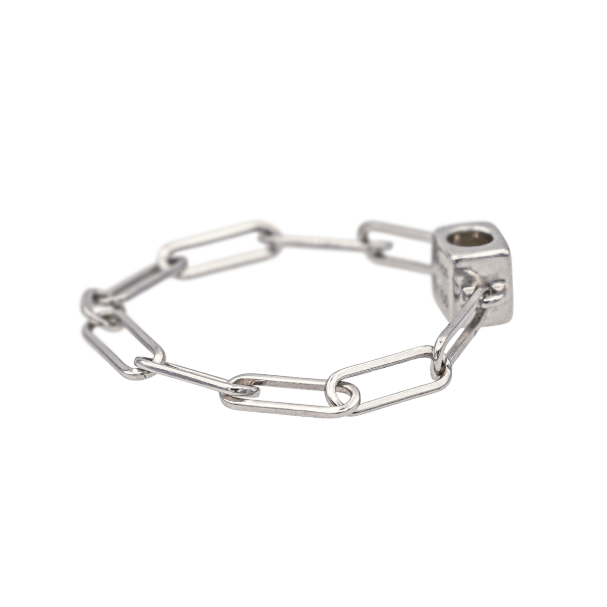 Bague DINH VAN"Le Cube" en or blanc et diamant - Castafiore