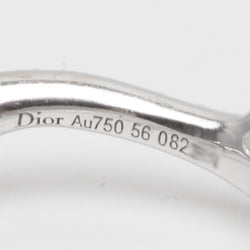 Bague Dior Bois de rose en or blanc et diamants taille 56 - Castafiore