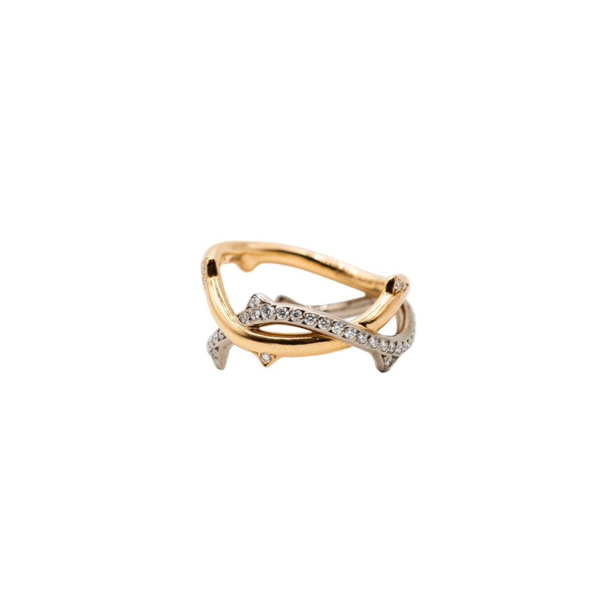 Bague DIOR "Bois de Rose" en or blanc, or rose et diamants - Castafiore