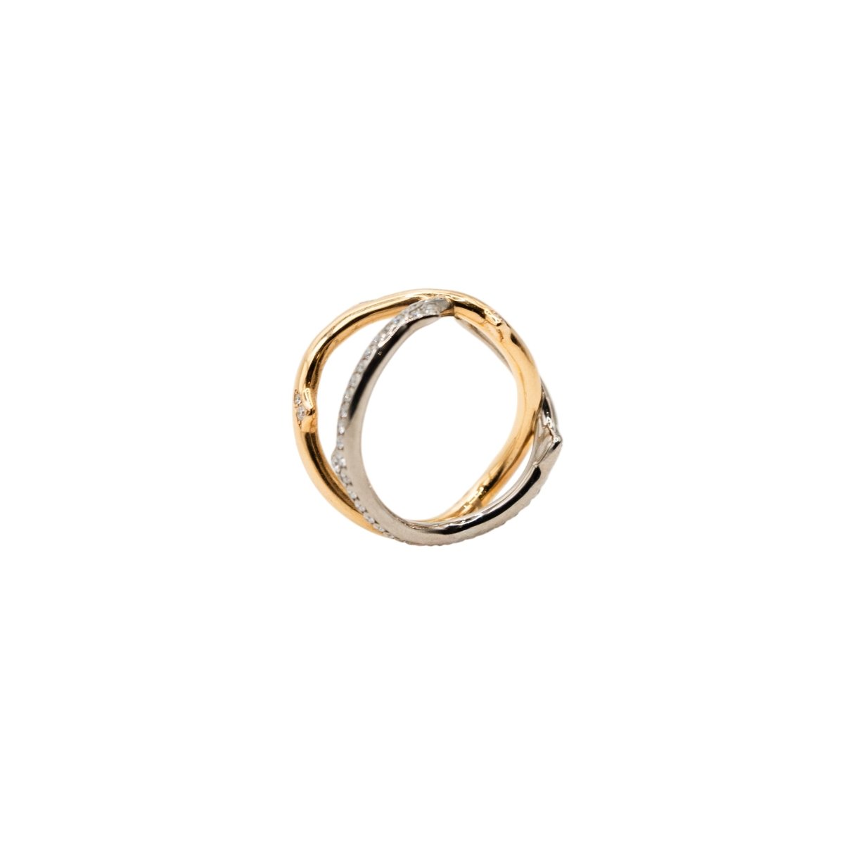 Bague DIOR "Bois de Rose" en or blanc, or rose et diamants - Castafiore