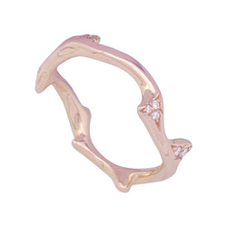 Bague DIOR "Bois de Rose" en or rose et diamants - Castafiore