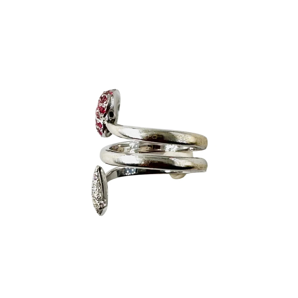 Bague DIOR "Diablotine" en or blanc, rubis et diamants - Castafiore