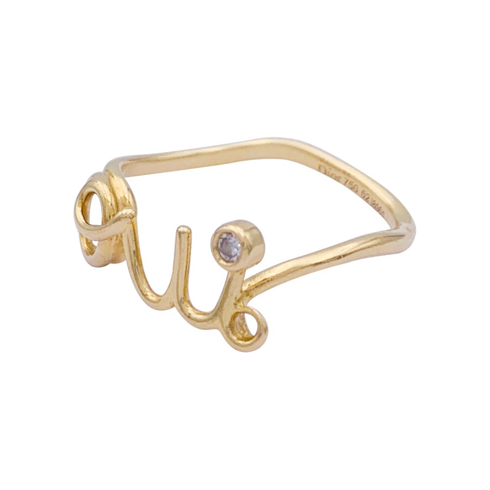 Bague Dior, "Dioramour - Oui", or jaune, diamant - Castafiore