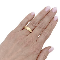 Bague DIOR, "Gourmette" en or jaune - Castafiore