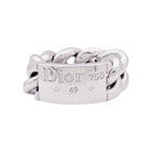 Bague Dior, "Gourmette", or blanc. - Castafiore