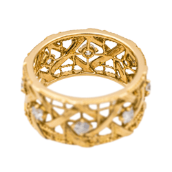 Bague DIOR "My Dior" en or jaune et diamants - Castafiore