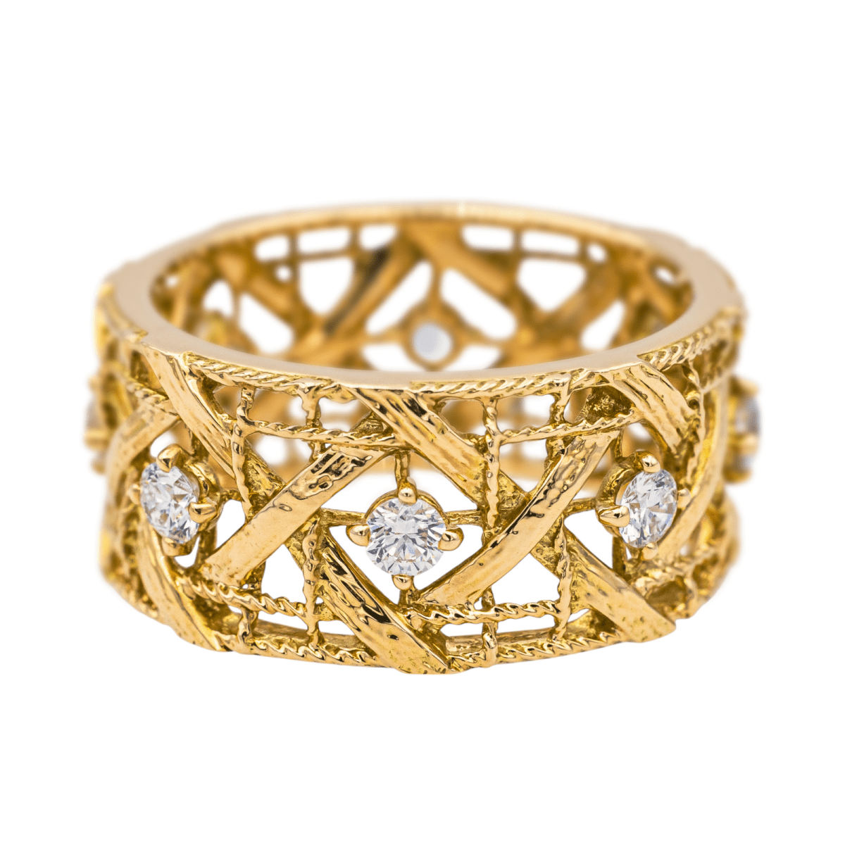 Bague DIOR "My Dior" en or jaune et diamants - Castafiore