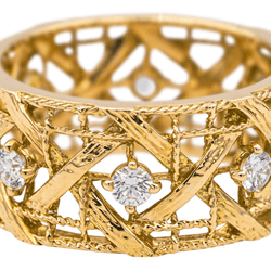 Bague DIOR "My Dior" en or jaune et diamants - Castafiore