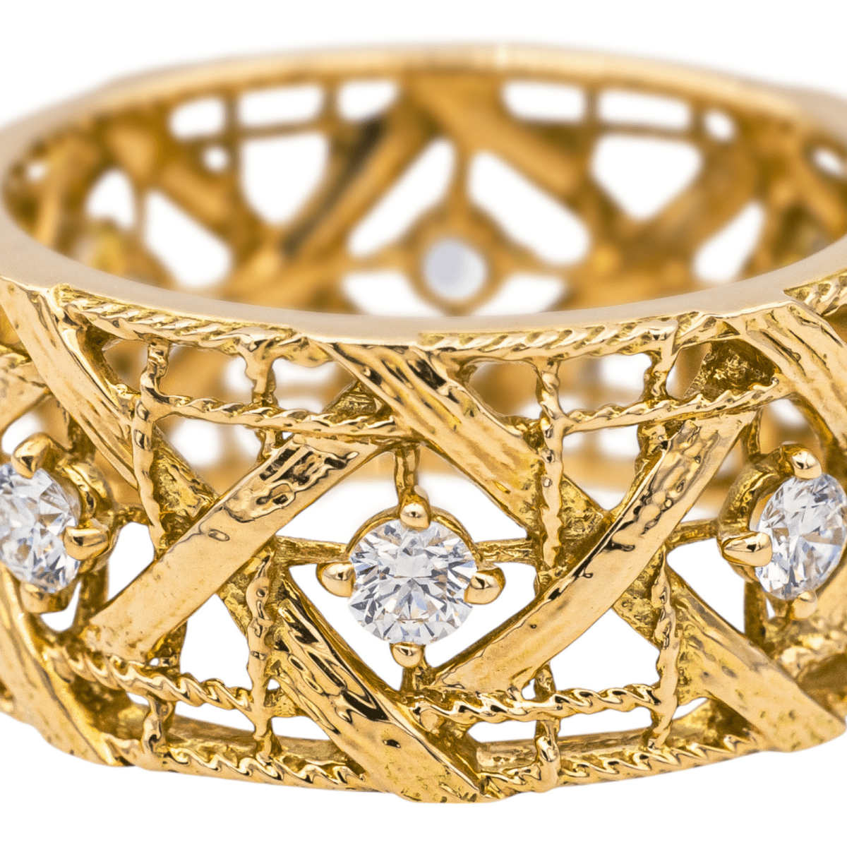 Bague DIOR "My Dior" en or jaune et diamants - Castafiore