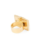 Bague DIOR "Pyramide" en or jaune et brillants - Castafiore