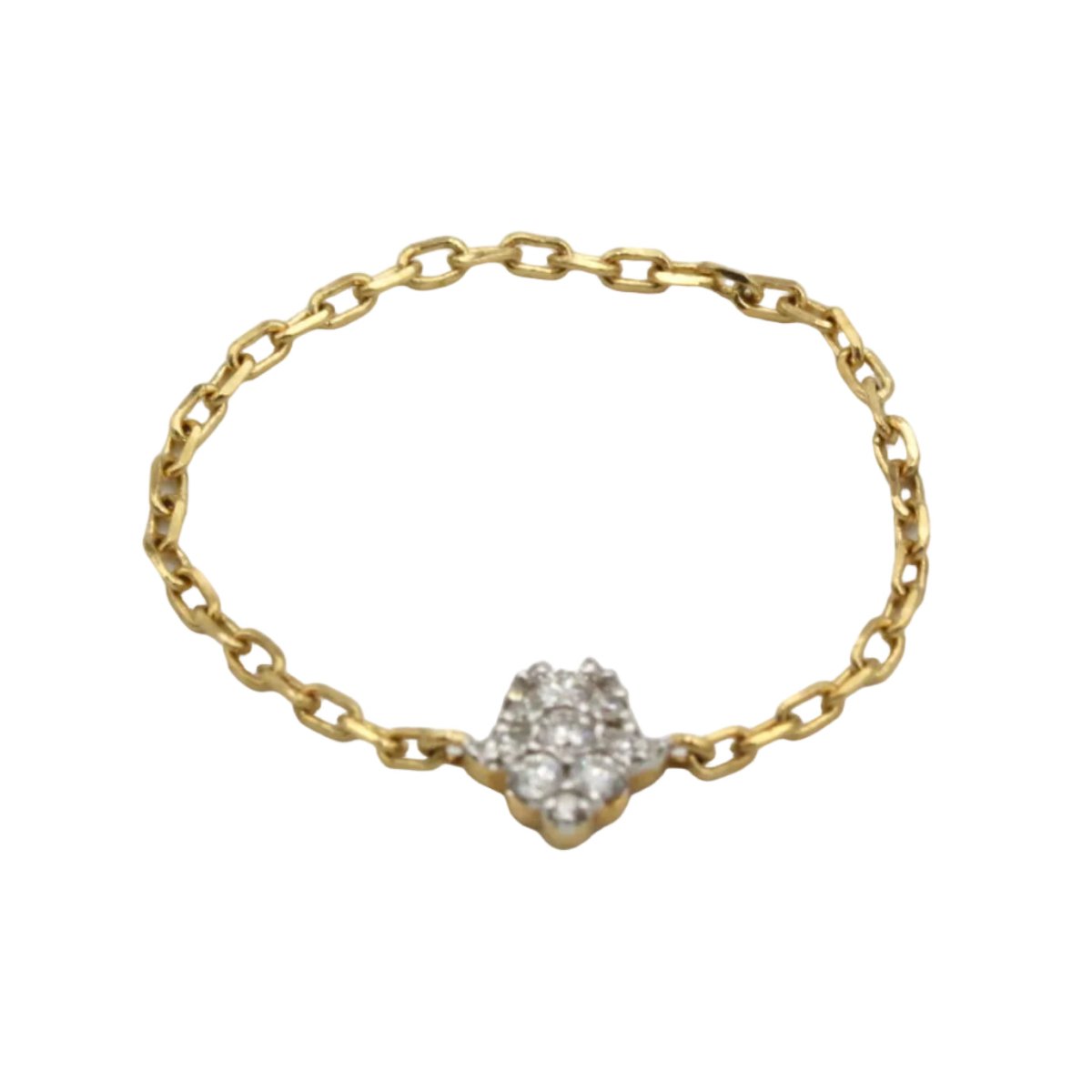 Bague DJULA "Magic Touch" en or jaune, or blanc et diamants - Castafiore