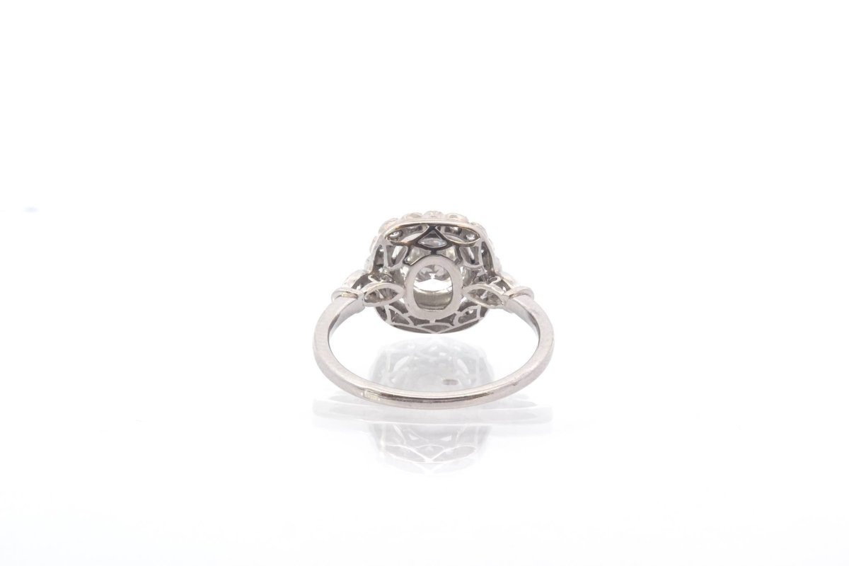 Bague d'occasion diamants en platine - Castafiore