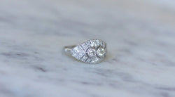 Bague Dome Art Déco Diamants - Castafiore