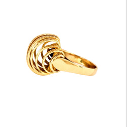 Bague Dôme art déco en or rose - Castafiore