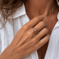 Bague Dôme ARTE ORFÉVRE en or jaune - Castafiore