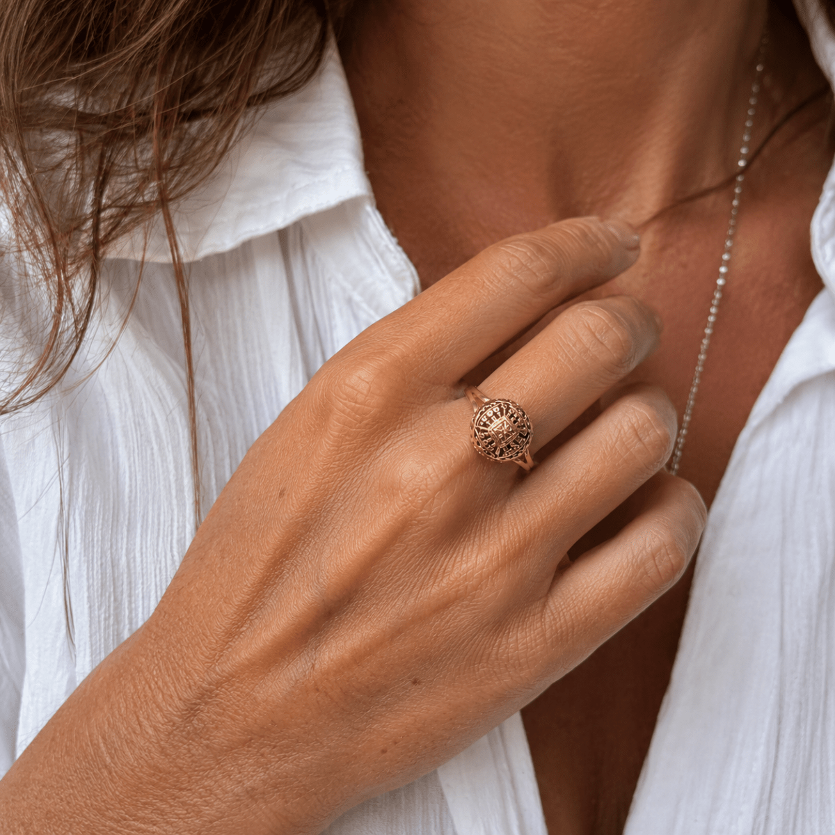 Bague Dôme ARTE ORFÉVRE en or jaune - Castafiore