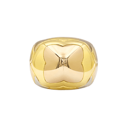 Bague Dôme BULGARI "Pyramide" en or blanc, or jaune et or rose - Castafiore