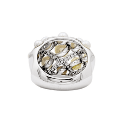 Ring CHANEL, "Baroque", white gold, diamonds.