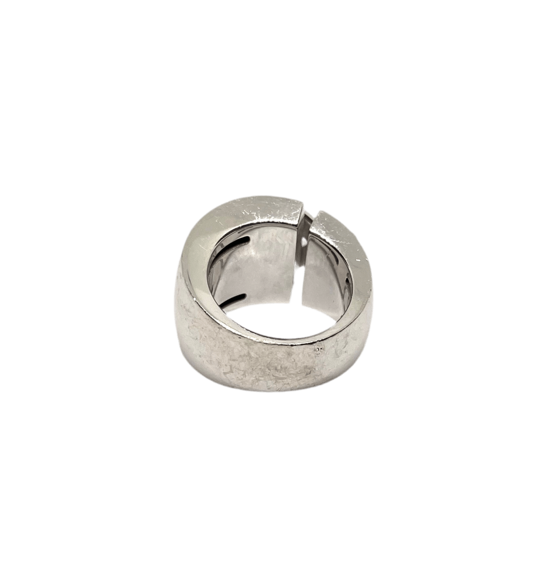 Bague Dôme CHAUMET "Liens XL" en or blanc et diamants - Castafiore