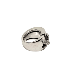 Bague Dôme CHAUMET "Liens XL" en or blanc et diamants - Castafiore