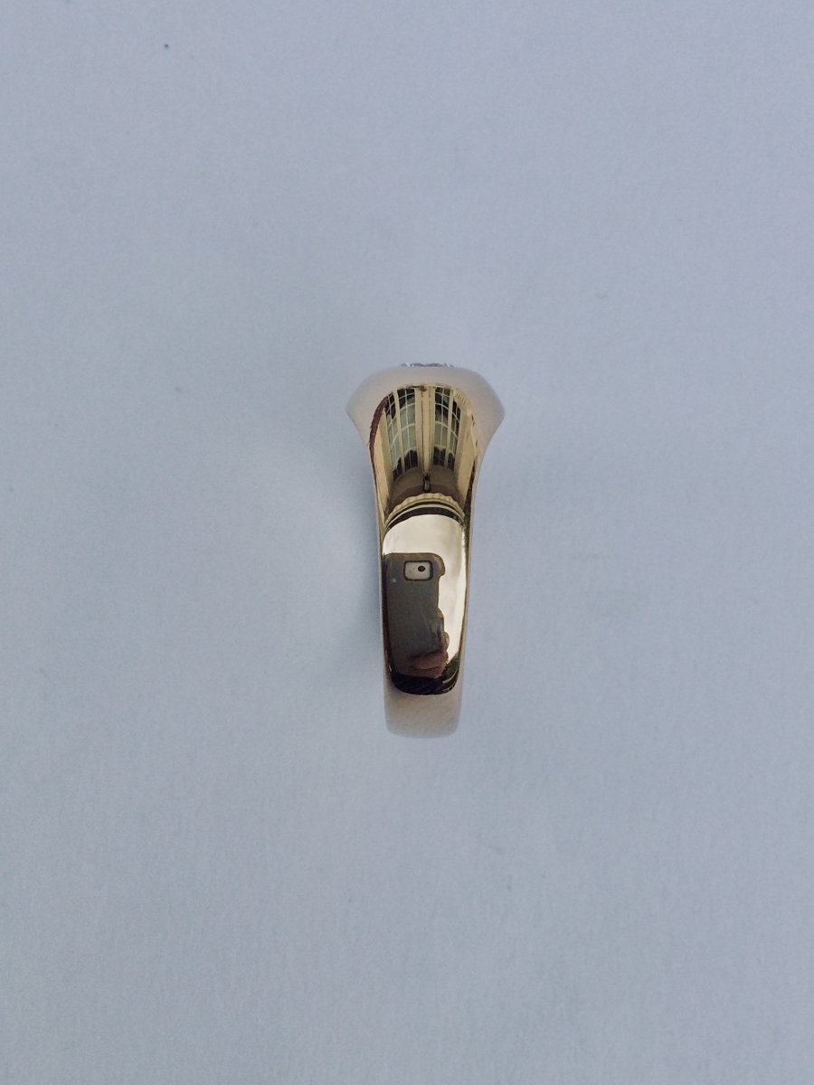 Bague Dôme Diamant En Or - Castafiore