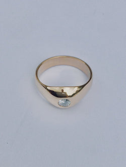 Bague Dôme Diamant En Or - Castafiore