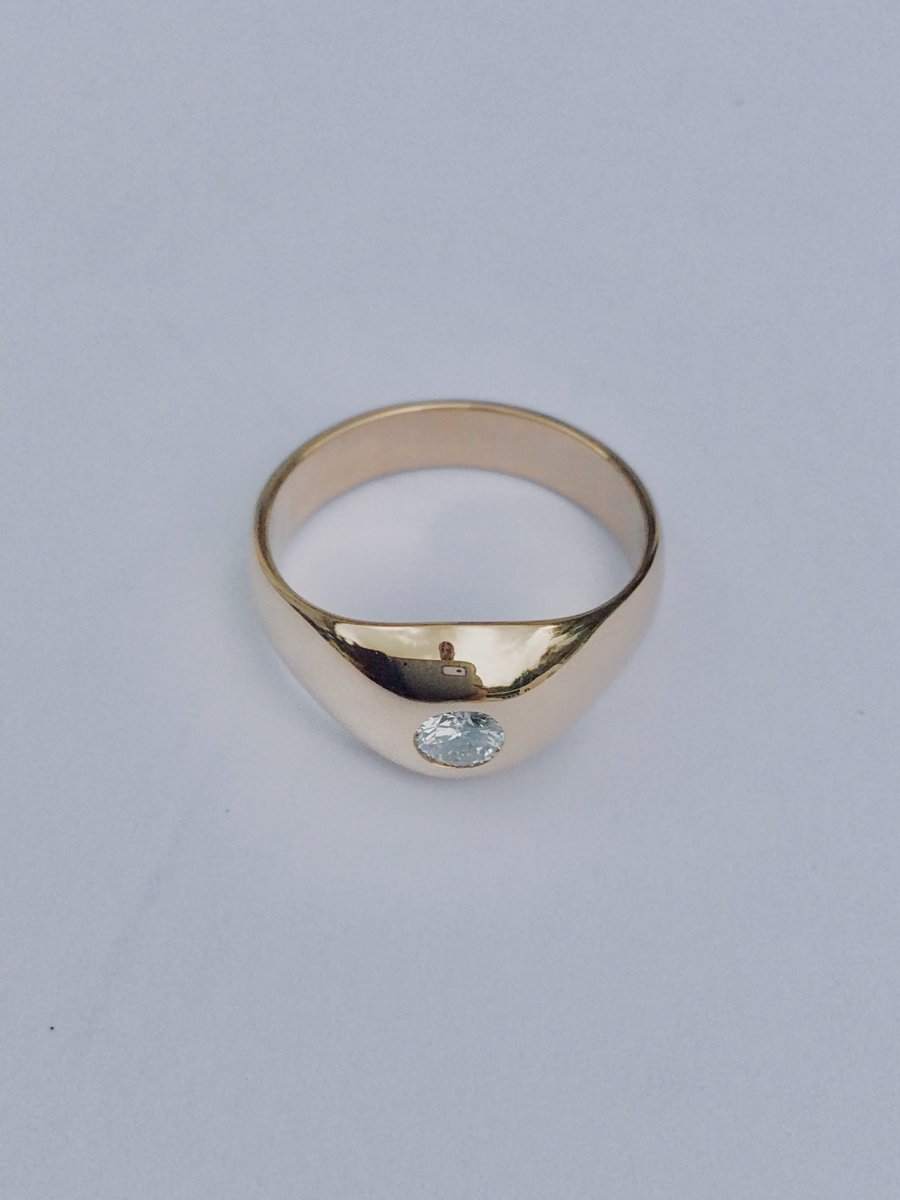 Bague Dôme Diamant En Or - Castafiore