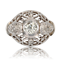 Bague dôme diamants vintage - Castafiore