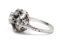Bague Dôme en or blanc et diamants - Castafiore
