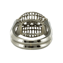 Bague Dôme en or blanc et diamants - Castafiore