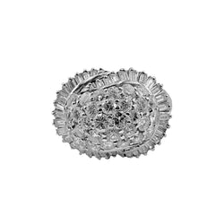 Bague dôme en or blanc et diamants - Castafiore