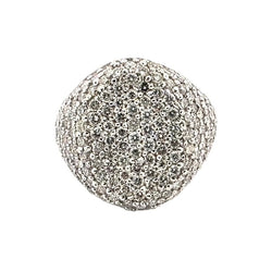 Bague Dôme en or blanc et diamants - Castafiore